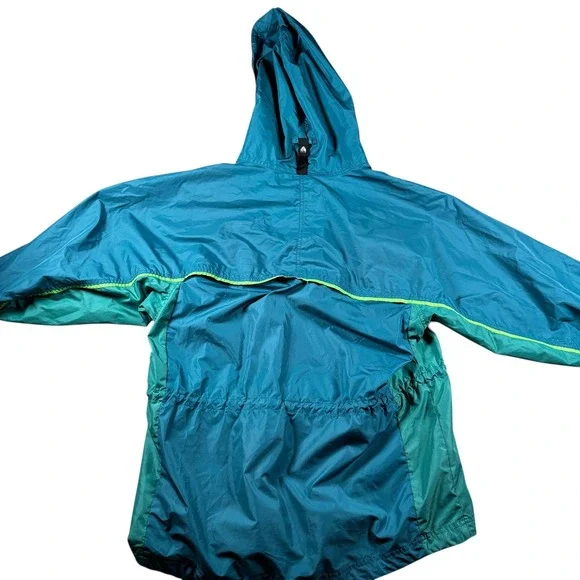 VTG Y2K Nike ACG Mens M Teal Colorblock Hooded Windbreaker Jacket Gorpcore - Picture 3 of 9